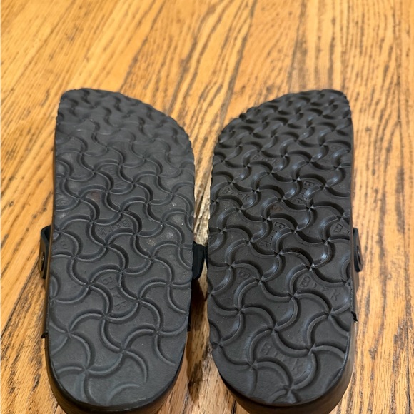 Birkenstock Exquisite Boston Clog Black Leather Sz L7 M5 - Picture 11 of 16